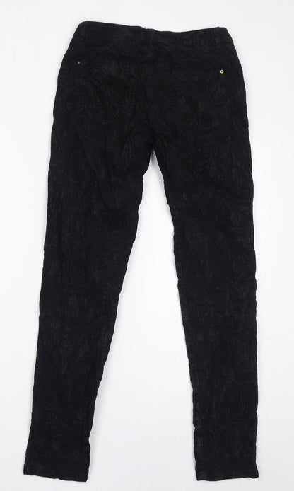 Womens UK Size 8 H&M Regular Fit  Black Trousers