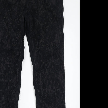 Womens UK Size 8 H&M Regular Fit  Black Trousers