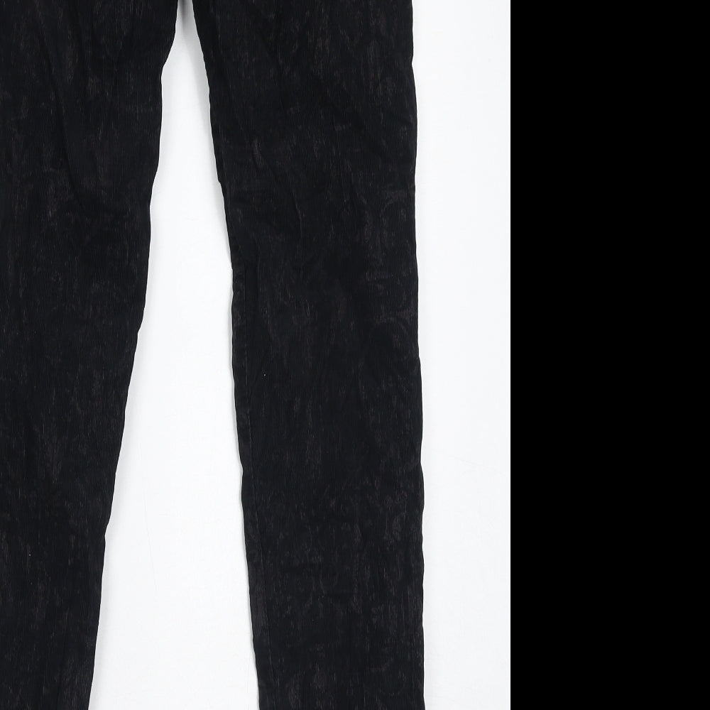 Womens UK Size 8 H&M Regular Fit  Black Trousers