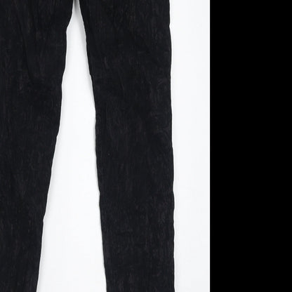 Womens UK Size 8 H&M Regular Fit  Black Trousers