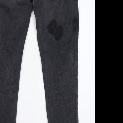 Mens UK Size 32 in NEXT Regular Fit Skinny Grey Jeans