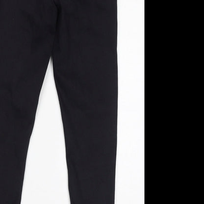 Topshop Womens Black Cotton Skinny Jeans Size 28 in L25 in Regular Zip