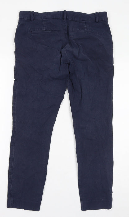 Womens UK Size 8 Gap Regular Fit Chino Blue Trousers