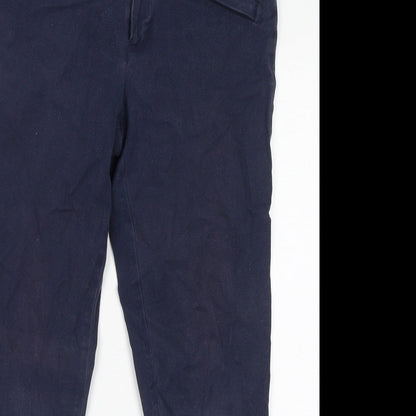 Womens UK Size 8 Gap Regular Fit Chino Blue Trousers