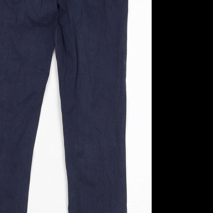 Womens UK Size 8 Gap Regular Fit Chino Blue Trousers