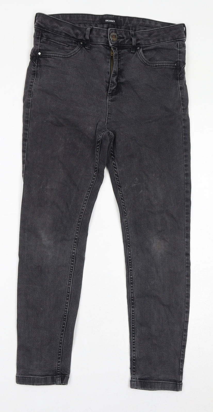 Womens UK Size 12 Marks and Spencer Regular Fit Skinny Grey Jeans