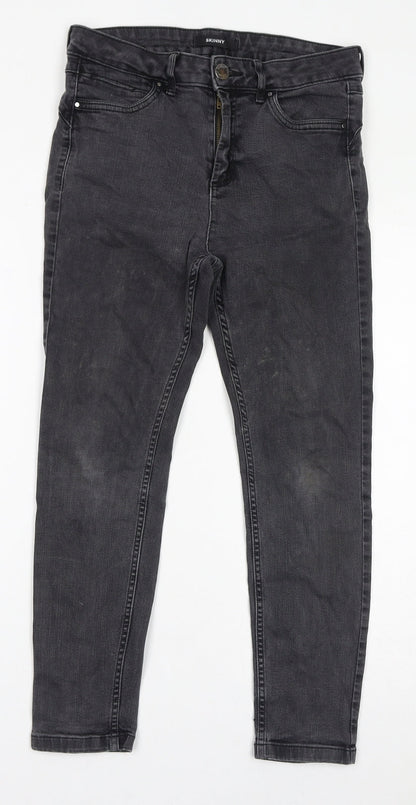 Womens UK Size 12 Marks and Spencer Regular Fit Skinny Grey Jeans
