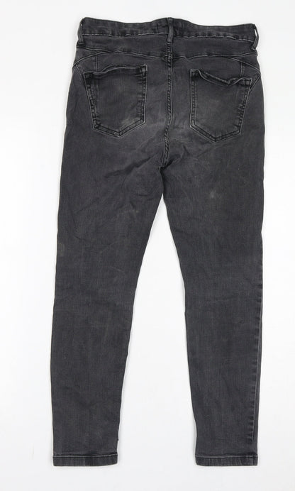 Womens UK Size 12 Marks and Spencer Regular Fit Skinny Grey Jeans