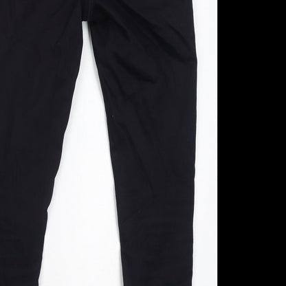 New Look Womens Black Cotton Skinny Jeans Size 8 L26 in Regular Zip