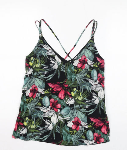 Womens UK Size 10 Dorothy Perkins Multicoloured Basic Tank