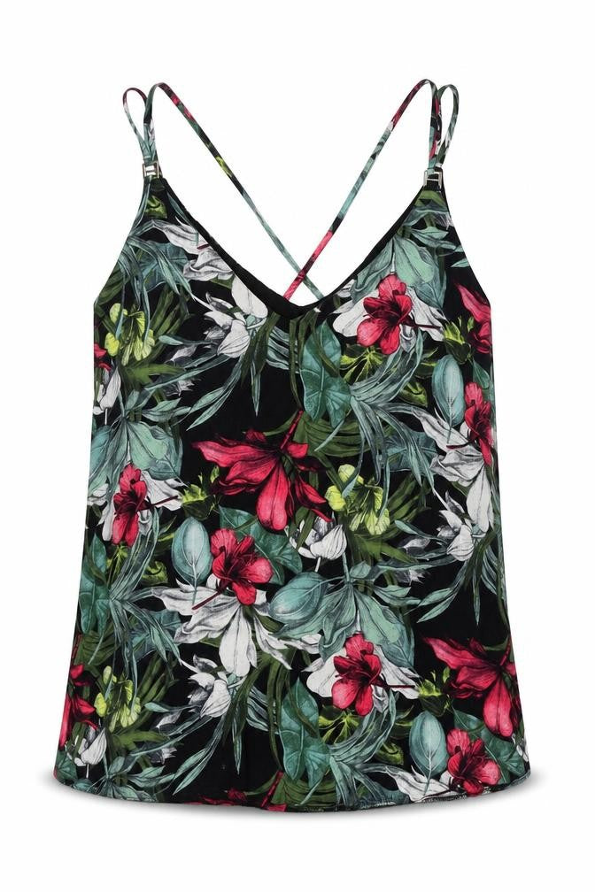 Womens UK Size 10 Dorothy Perkins Multicoloured Basic Tank