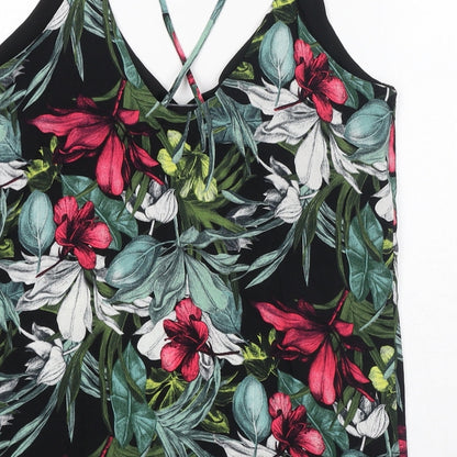 Womens UK Size 10 Dorothy Perkins Multicoloured Basic Tank