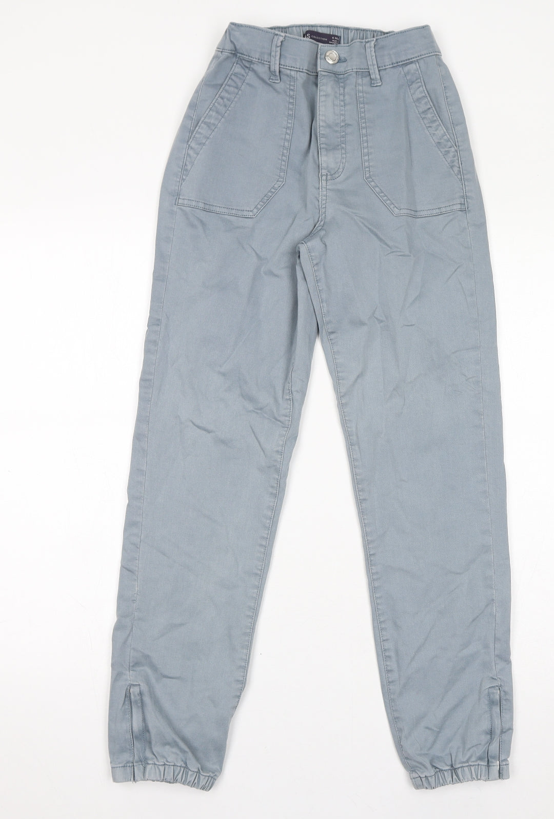 Womens UK Size 6 Marks and Spencer Regular Fit Mom Blue Jeans