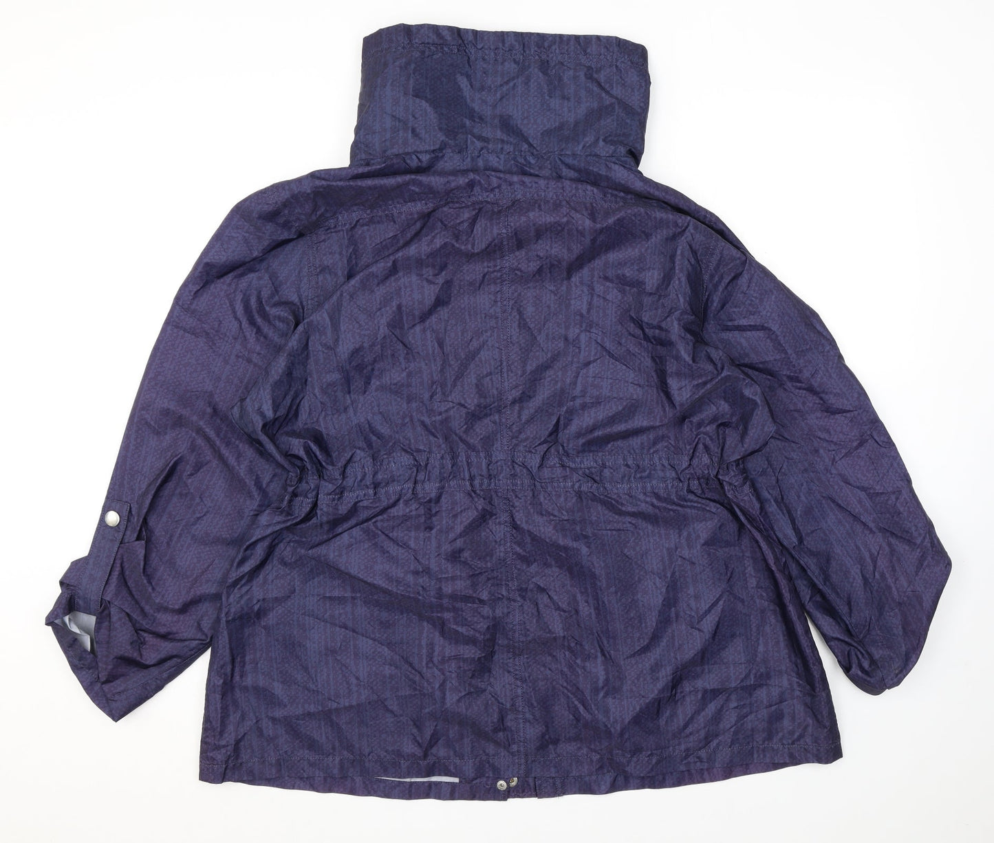 EWM Womens Purple Geometric Jacket Size 18 Zip