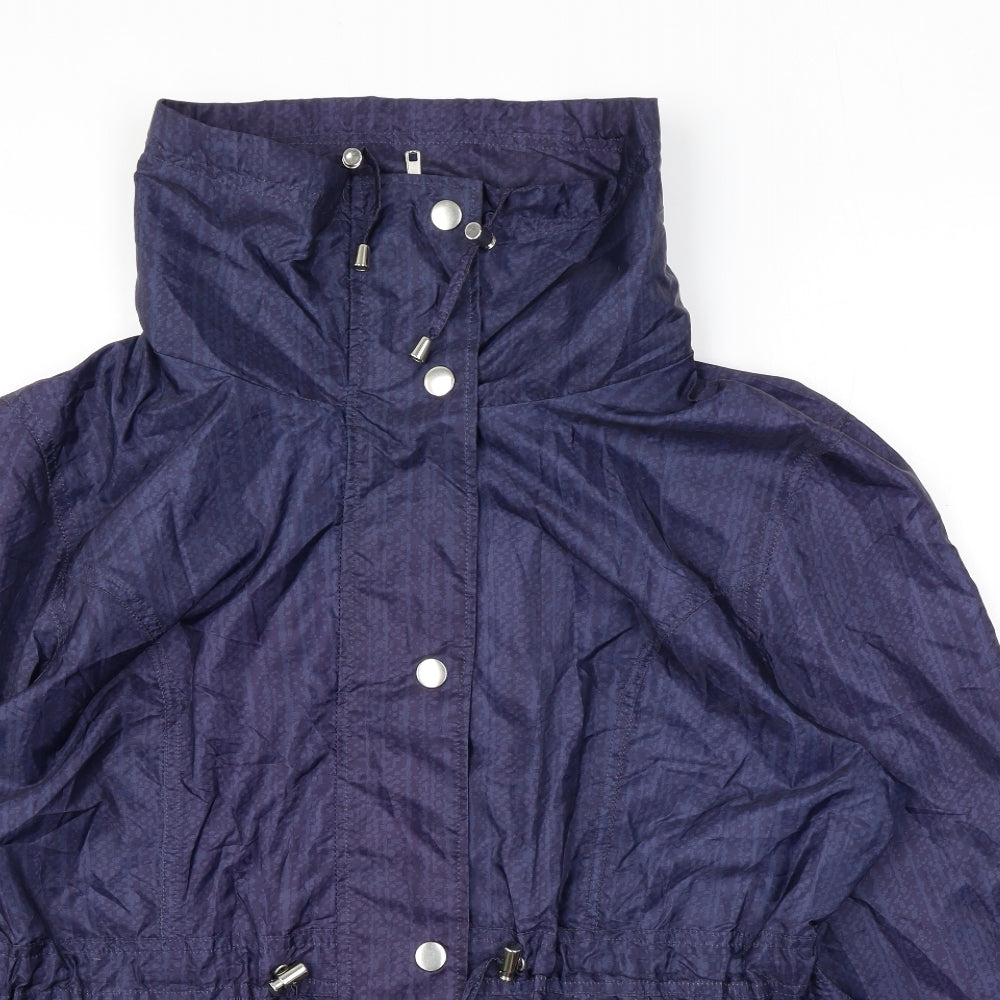 EWM Womens Purple Geometric Jacket Size 18 Zip