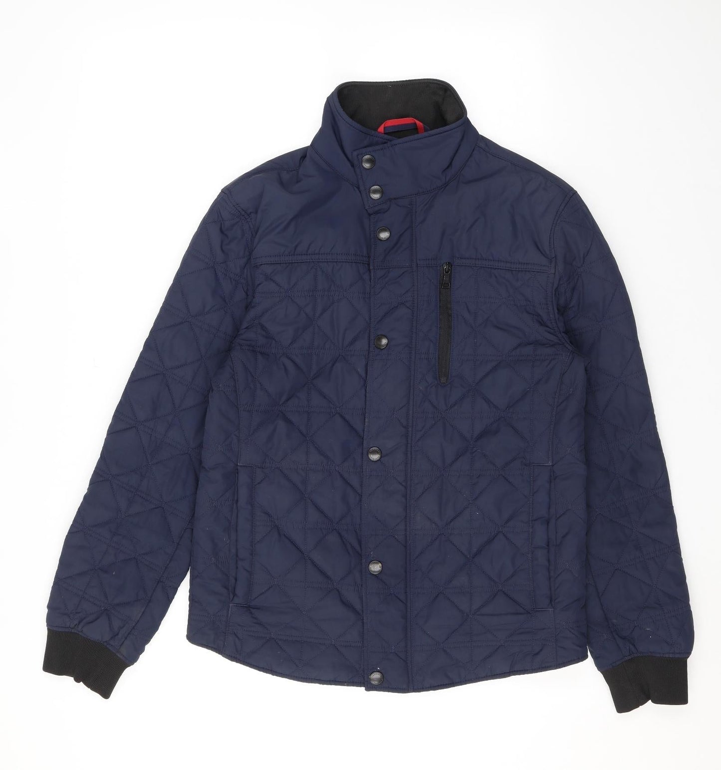 Womens UK Size S Marks and Spencer Blue Quilted Coat