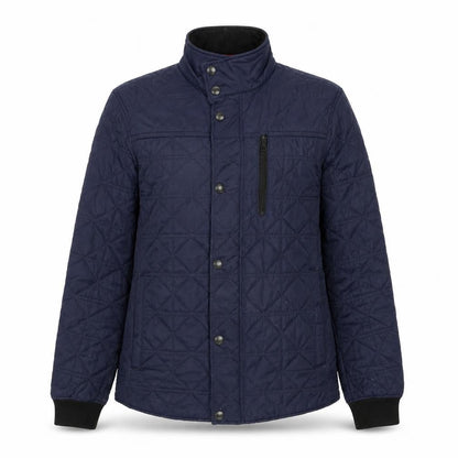Marks & Spencer Womens Blue Quilted Jacket Size S Zip