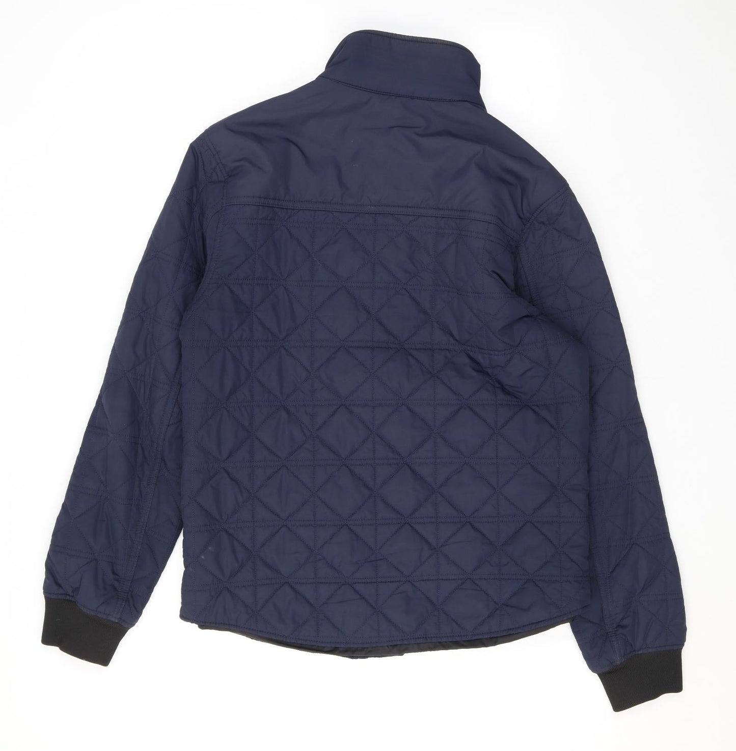 Womens UK Size S Marks and Spencer Blue Quilted Coat
