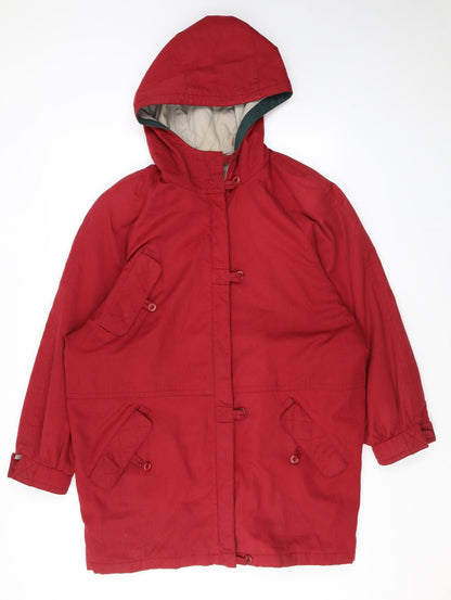 Womens UK Size 14 Telemac Red Rain Coat