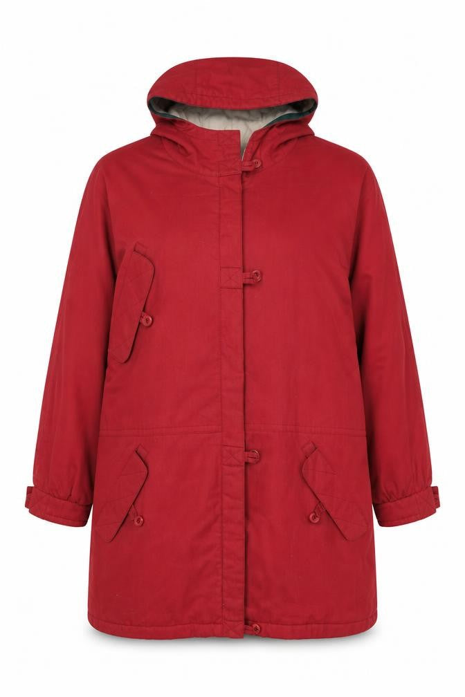Womens UK Size 14 Telemac Red Rain Coat
