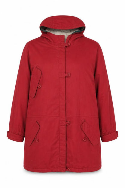 Womens UK Size 14 Telemac Red Rain Coat