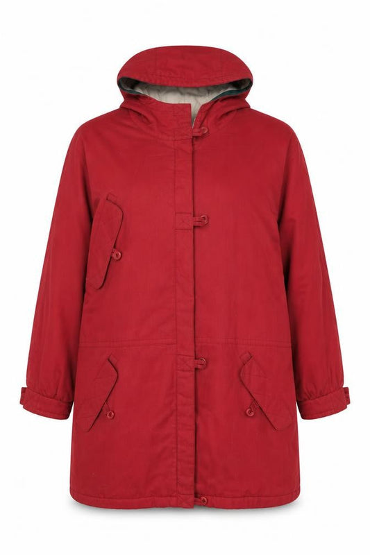 Womens UK Size 14 Telemac Red Rain Coat
