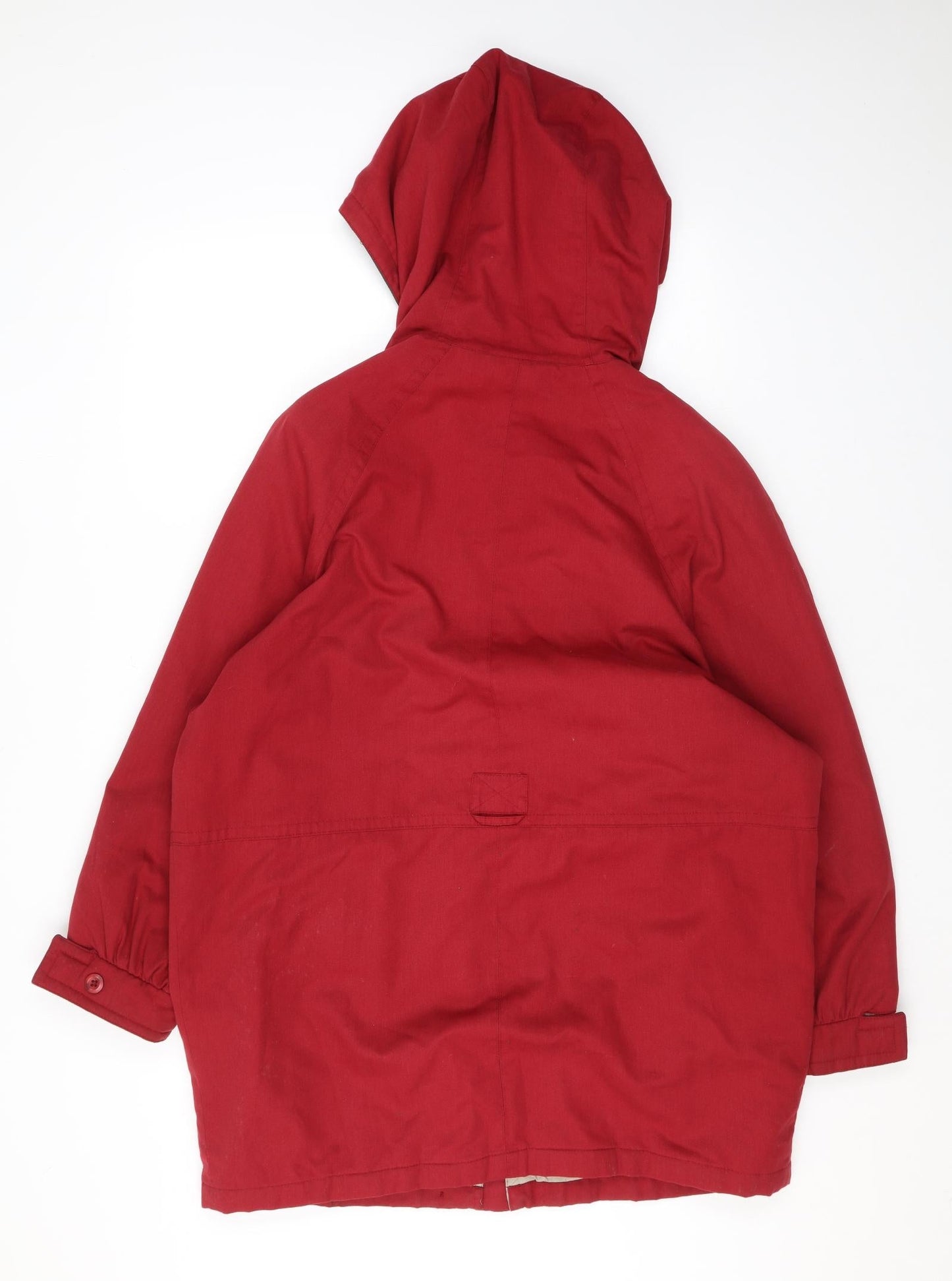 Womens UK Size 14 Telemac Red Rain Coat