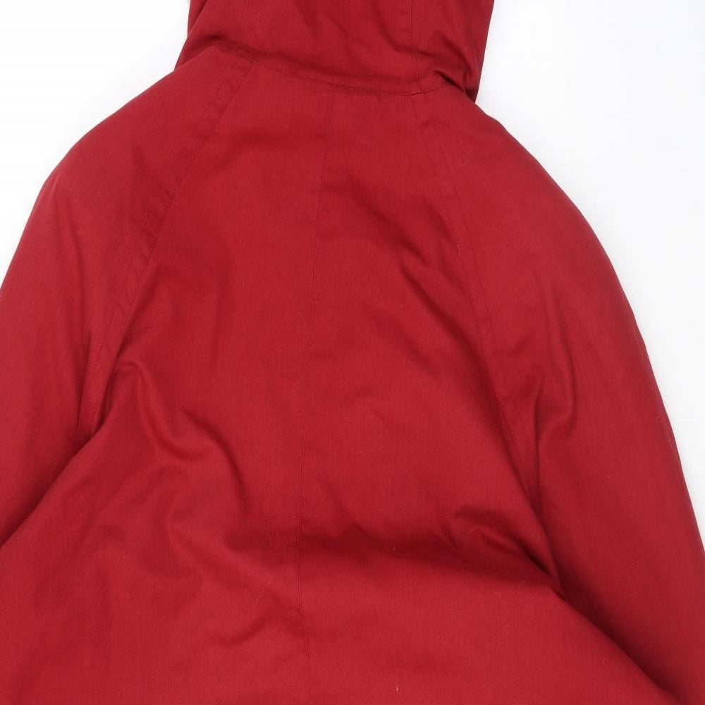 Womens UK Size 14 Telemac Red Rain Coat