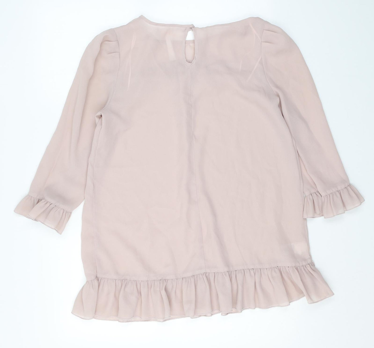 Womens UK Size 10 NEXT Pink Basic Blouse