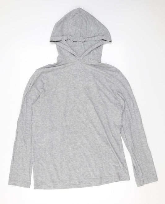 H&M Womens Grey Cotton Pullover Hoodie Size S Pullover
