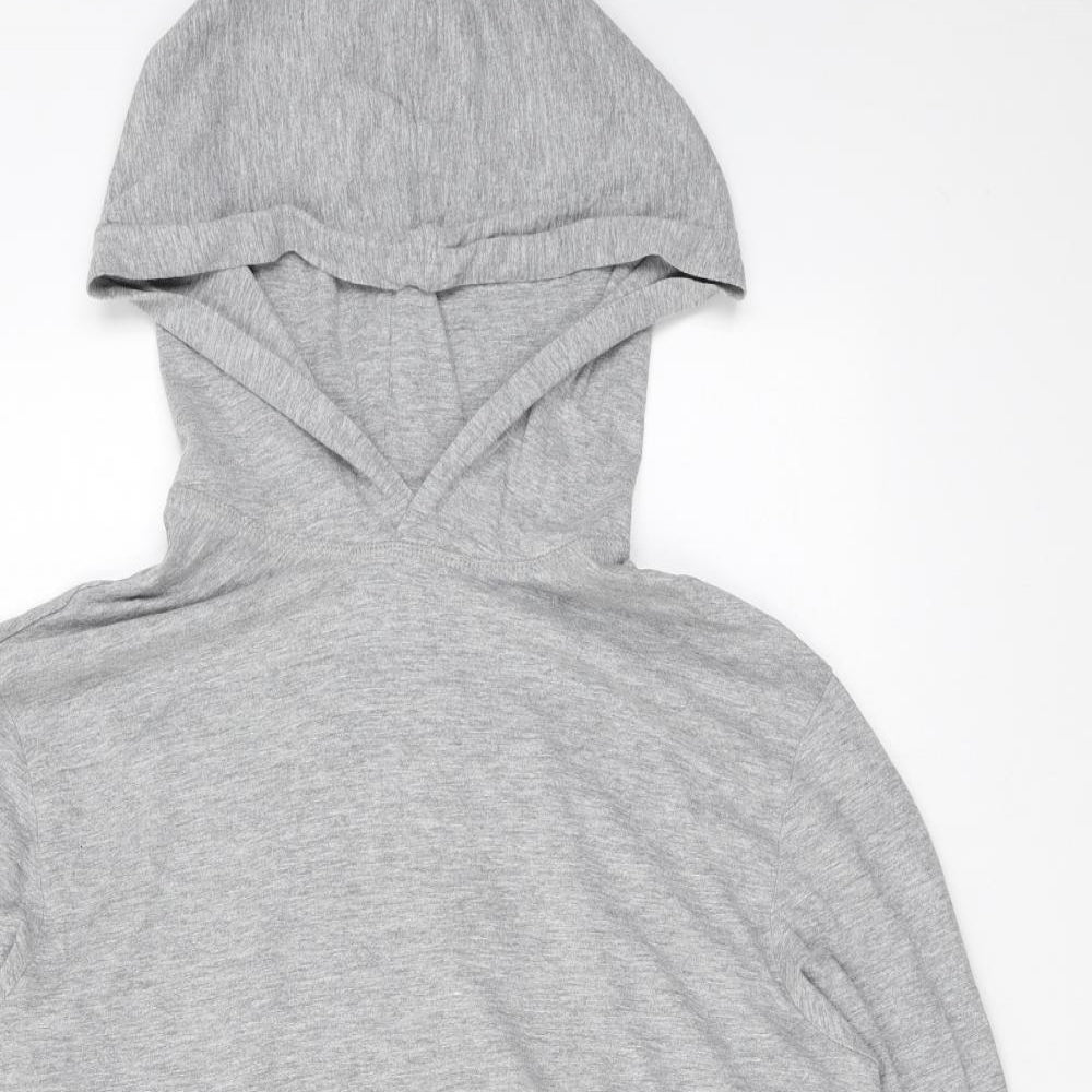 H&M Womens Grey Cotton Pullover Hoodie Size S Pullover