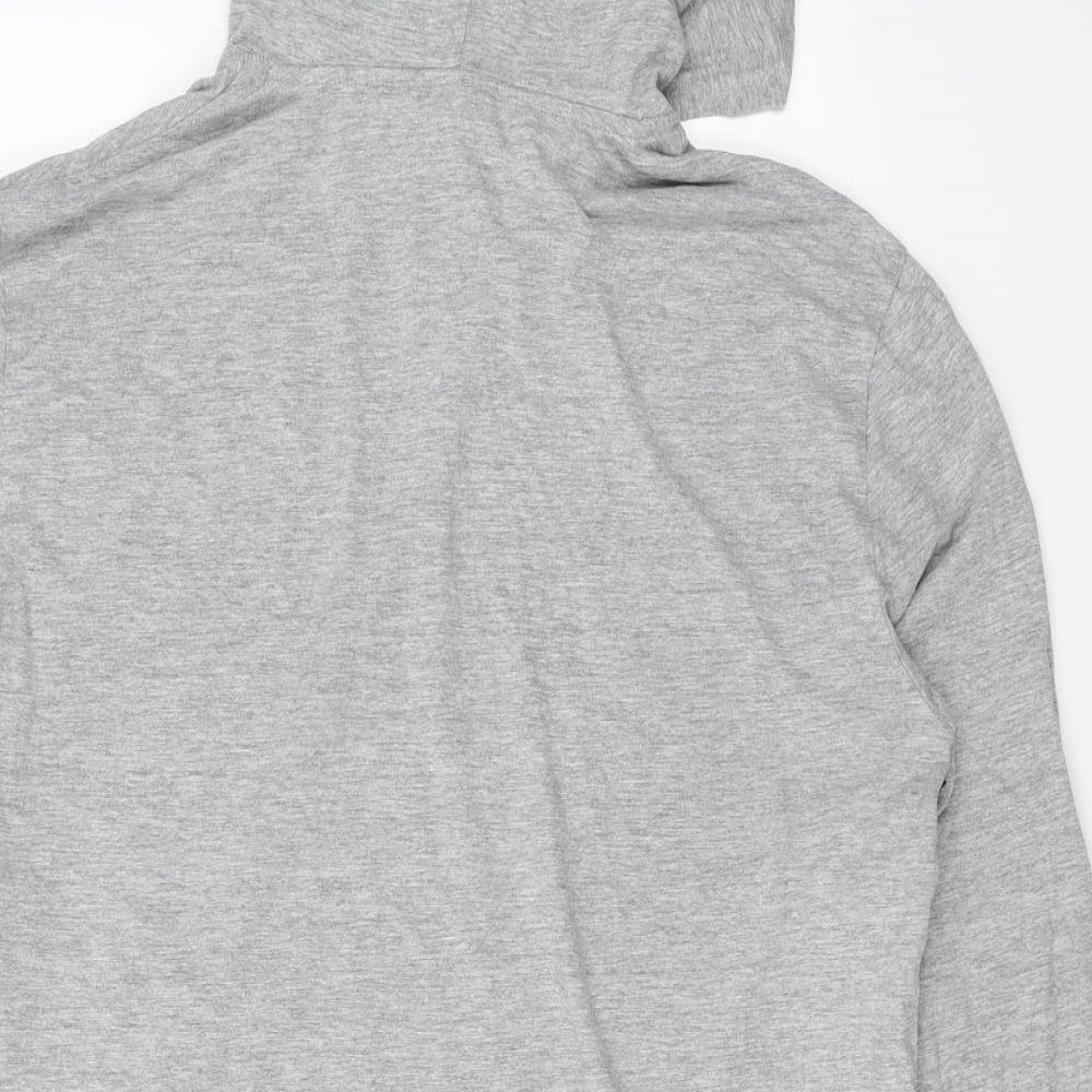 H&M Womens Grey Cotton Pullover Hoodie Size S Pullover