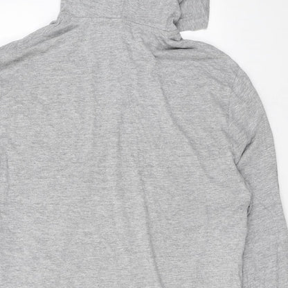 H&M Womens Grey Cotton Pullover Hoodie Size S Pullover