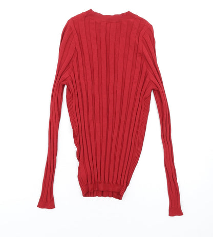 Womens UK Size M NEXT Red Pullover Jumper