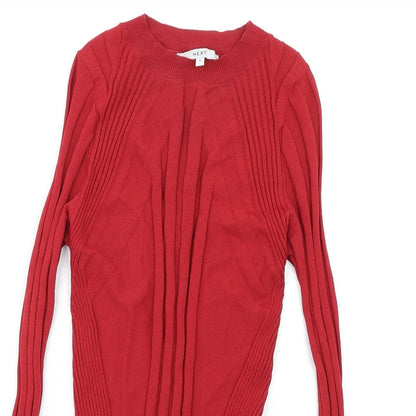 Womens UK Size M NEXT Red Pullover Jumper