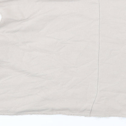 Zara Womens Beige Cotton Pullover Sweatshirt Size S Pullover