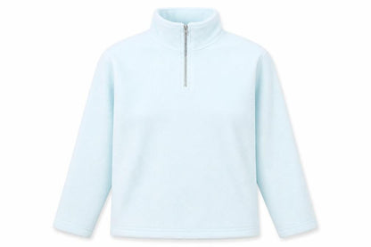 Visage Womens Blue Polyester Pullover Sweatshirt Size M Zip