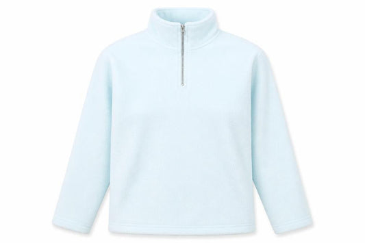Visage Womens Blue Polyester Pullover Sweatshirt Size M Zip