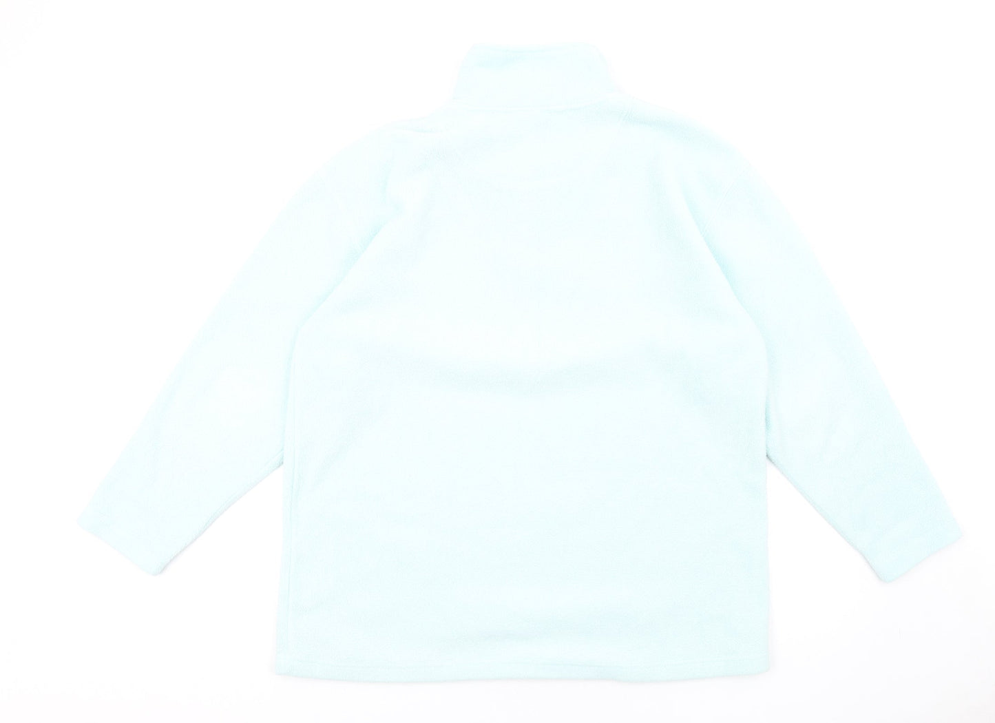 Visage Womens Blue Polyester Pullover Sweatshirt Size M Zip