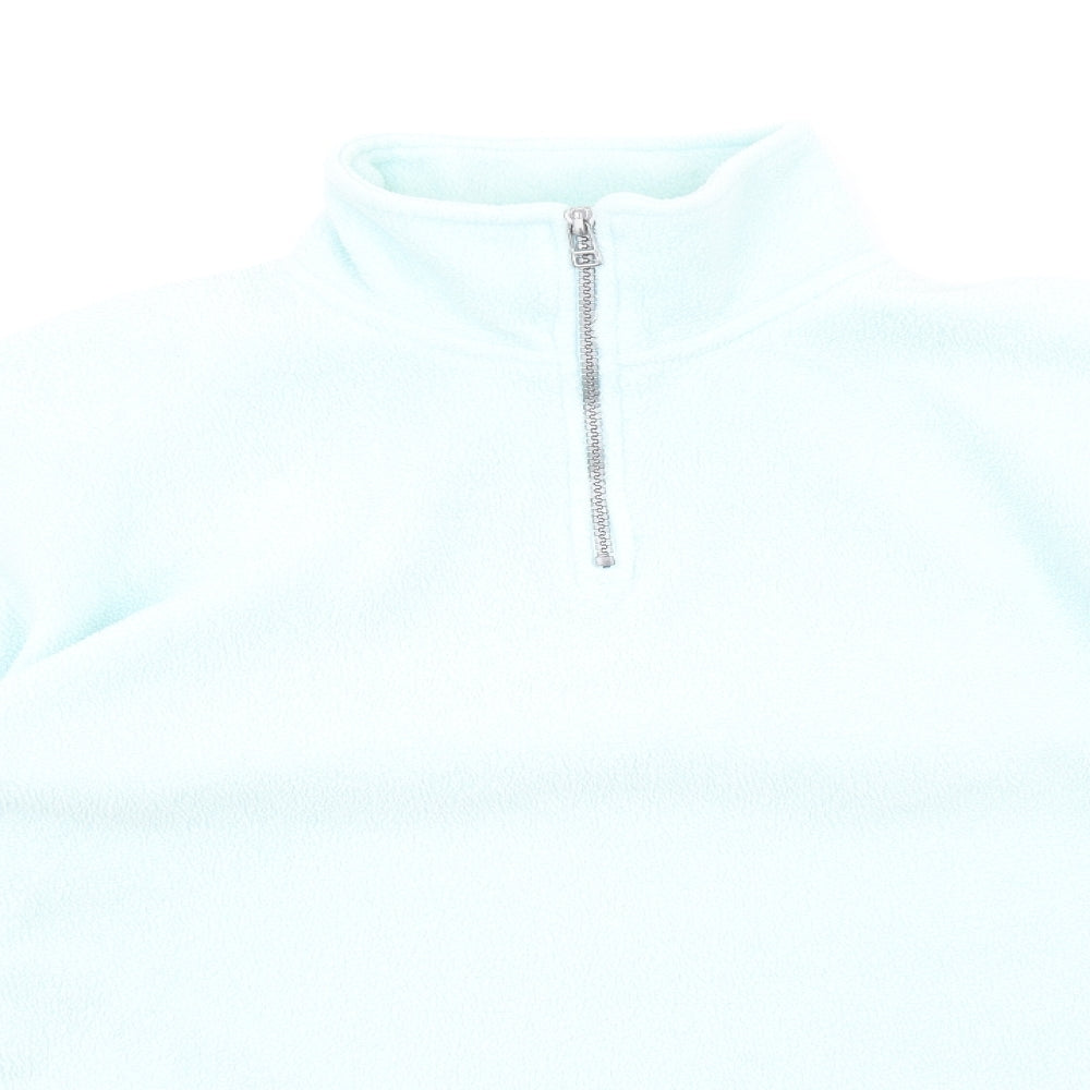 Visage Womens Blue Polyester Pullover Sweatshirt Size M Zip