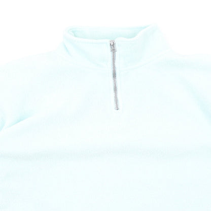 Visage Womens Blue Polyester Pullover Sweatshirt Size M Zip