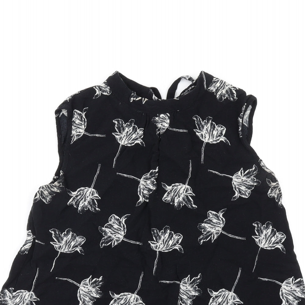 Womens UK Size 6 Warehouse Black Basic Tank