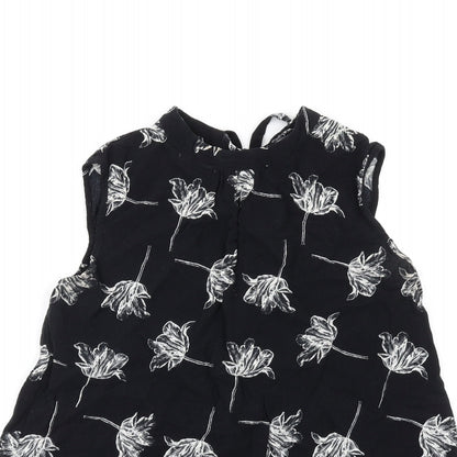 Womens UK Size 6 Warehouse Black Basic Tank