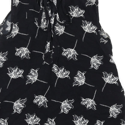 Womens UK Size 6 Warehouse Black Basic Tank