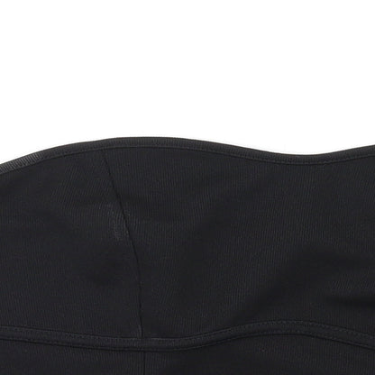 Womens UK Size M H&M Black Cropped T-Shirt