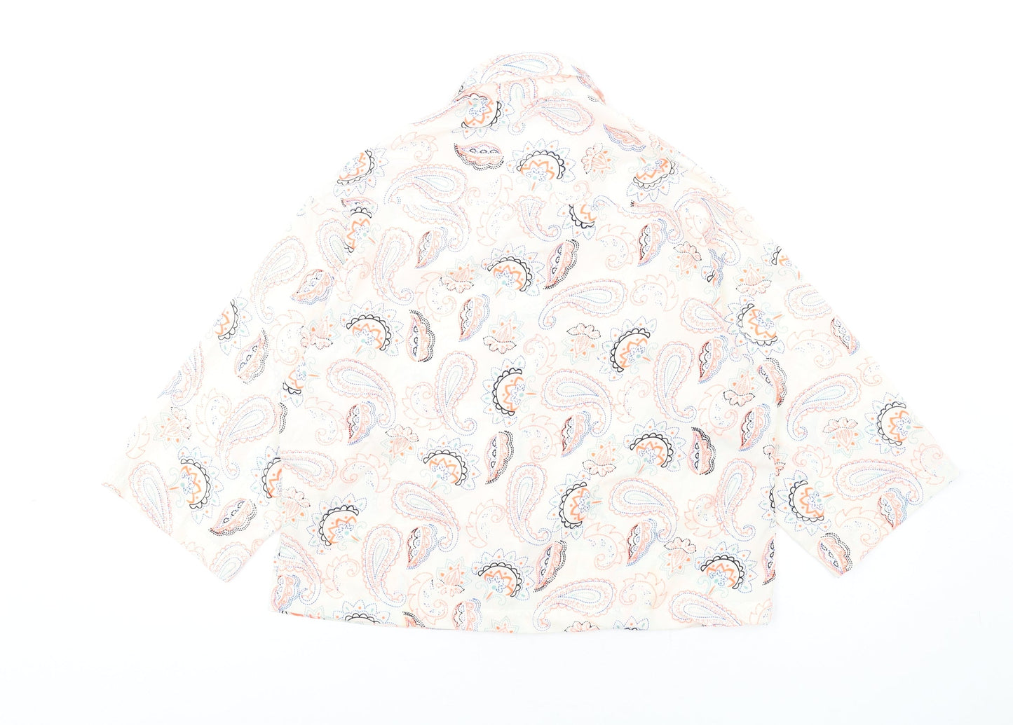 Womens UK Size 12 Exhibit Multicoloured Basic Button-Up