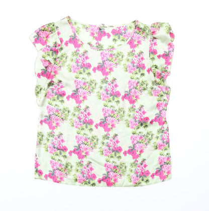 Womens UK Size 14 Lakeland Green Basic T-Shirt