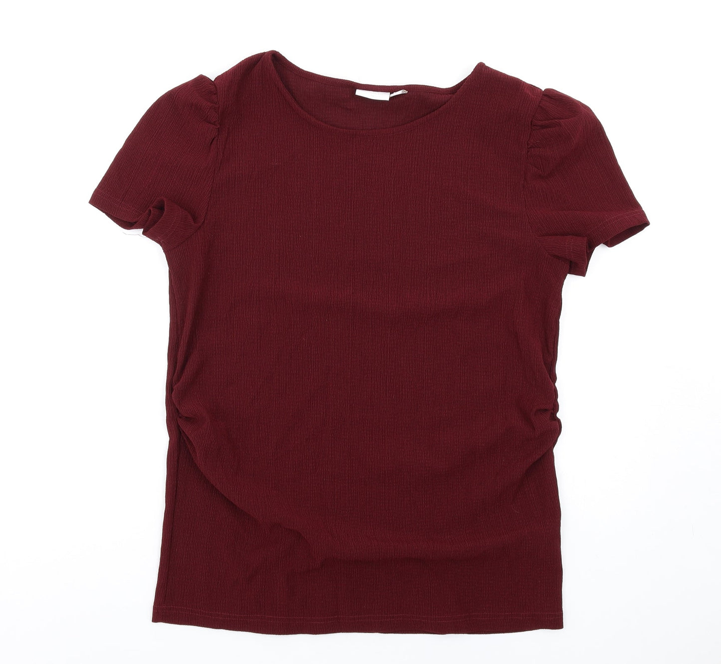 Womens UK Size XL mamalicious Red Basic T-Shirt
