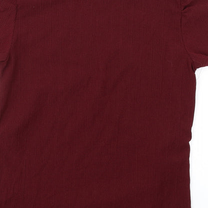 Womens UK Size XL mamalicious Red Basic T-Shirt