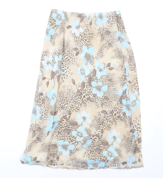 Paul Separates Womens Multicoloured Geometric Viscose A-Line Skirt Size 12